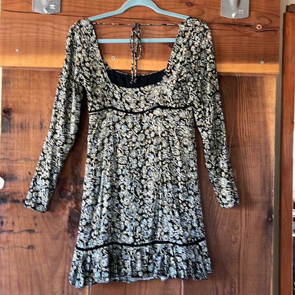 Black Floral Free People Dress